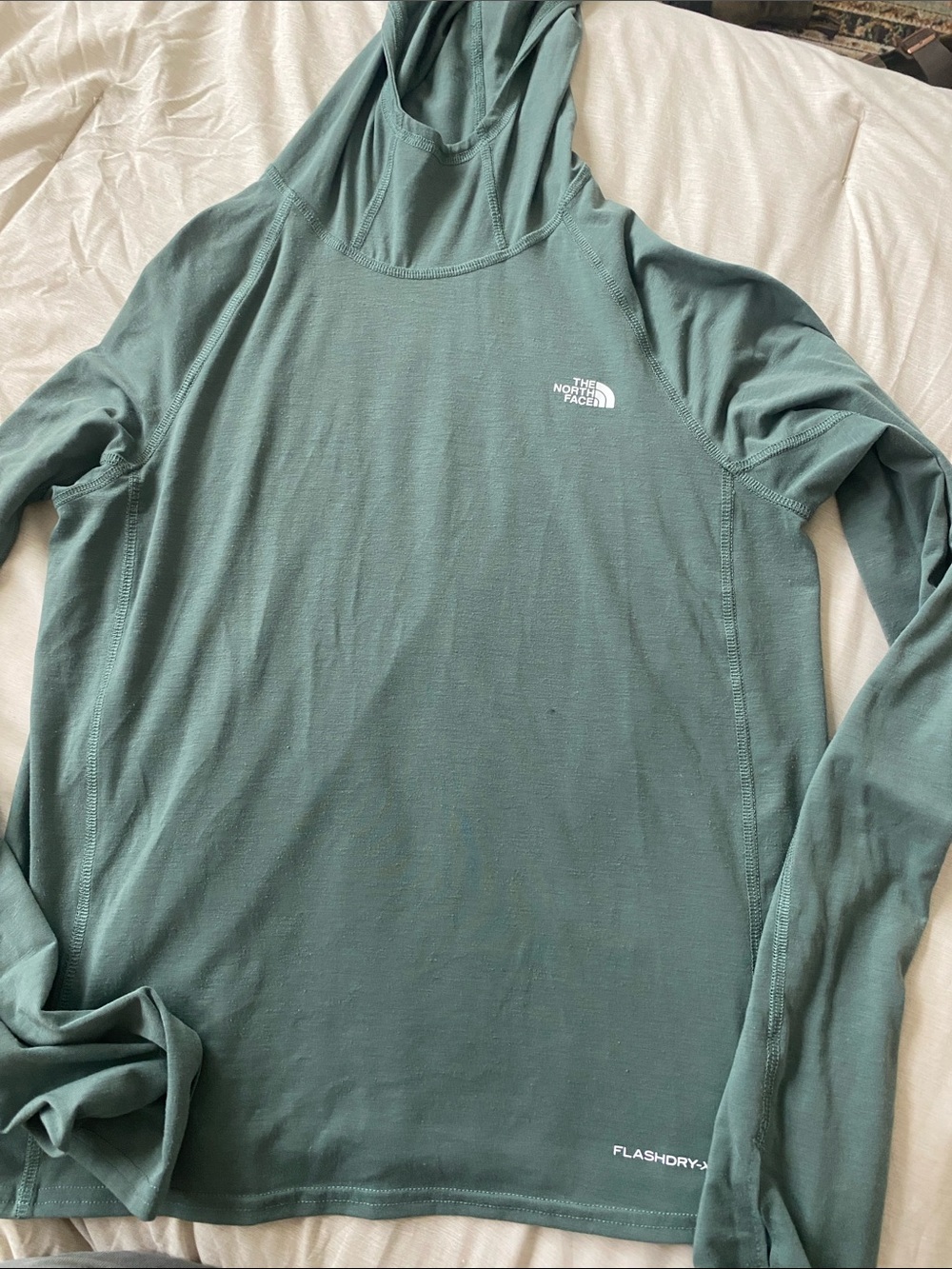 The North Face Women's Hooded Long Sleeve Top - Teal Green